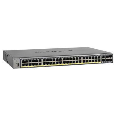 Netgear ProSafe M4100-50G-PoE+ 48-port Managed Ethernet Switch, 48 x PoE+ & 4 SFP Fiber Ports- GSM7248P-100NES