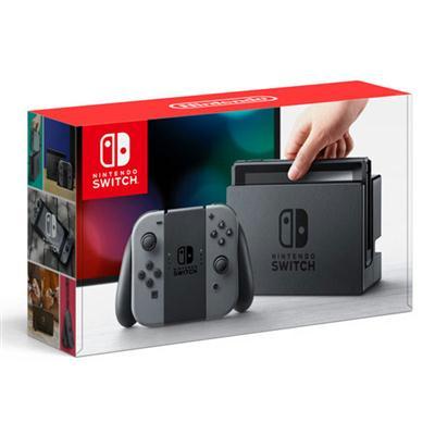 Nintendo Switch with Gray Joy-Controllers HACSKAAAA