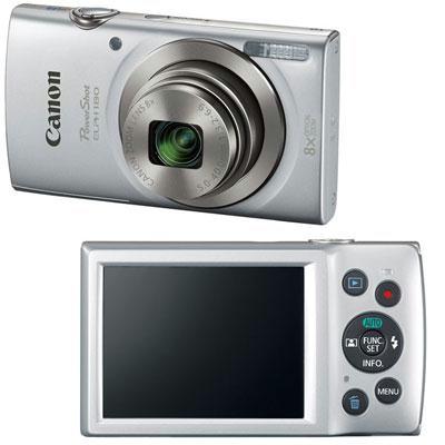Canon PowerShot 180 20 Megapixel Compact Camera - Silver  1093C001