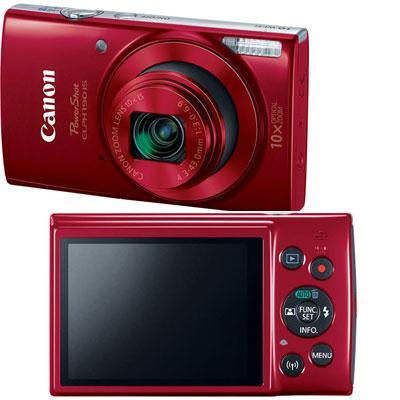 Canon PowerShot 190 IS 20 Megapixel Compact Camera - Red 1087C001