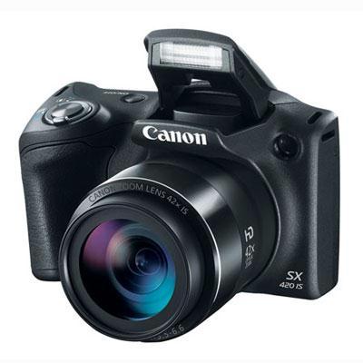 Canon PowerShot SX420 IS 20 Megapixel Compact Camera - Black 1068C001