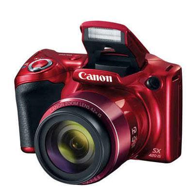 Canon PowerShot SX420 IS 20 Megapixel Compact Camera - Red 1069C001