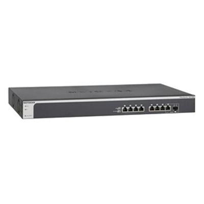 Netgear Prosafe 8-port 10 Gigabit Smart Managed Switch, 2 SFP+ Fiber Ports, Rack-mountable - XS708T-100NES