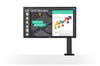 LG Ergo 27" QHD LCD Monitor with Ergonomic Stand, 16:9, 5ms, 1K:1-Contrast - 27BN88Q-B