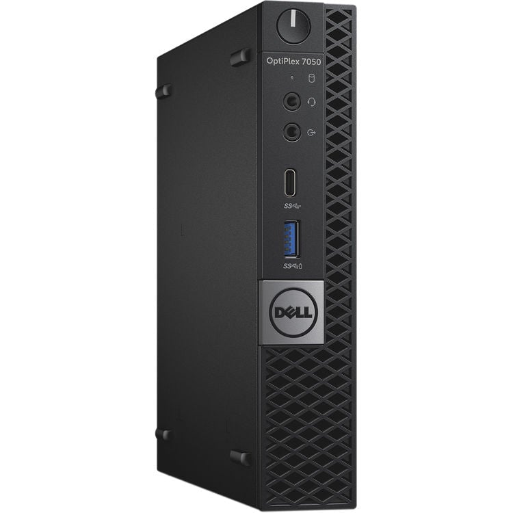 Dell OptiPlex 7050 Micro Desktop, Intel i7-6700T, 2.80GHz, 16GB RAM, 256GB SSD, Win10P - J1-7050MA08 (Refurbished)
