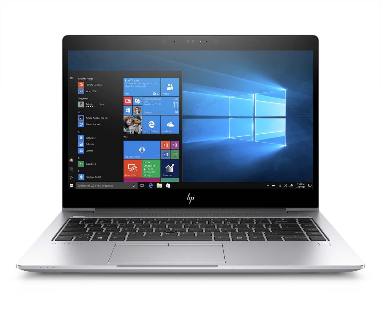 HP EliteBook 840-G5 14" FHD (Non-Touch) UltraThin Notebook PC, Intel i5-8350U, 1.70GHz, 8GB RAM, 256GB SSD, Windows 10 Pro 64-Bit - 4KN73U8#ABA