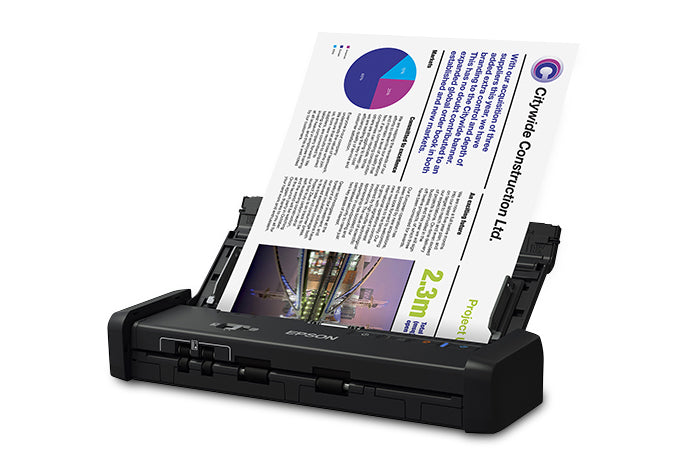 Epson WorkForce ES-200 Sheetfed Scanner 600 dpi Optical B11B241201-N