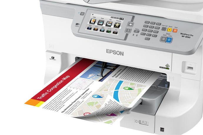 Epson Workforce Pro WF-8590 Inkjet Color Printer / Copier / Scanner / Fax C11CD45201