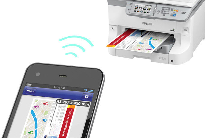 Epson WorkForce Pro WF-6590 Network Multifunction Color Printer, 24/24 ppm, 75000 Pages, USB, WiFi, Ethernet - C11CD49201-NA