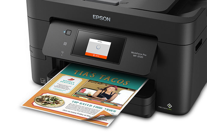 Epson WorkForce Pro WF-3720 Inkjet Multifunction Printer - Color - Plain Paper Print - Desktop C11CF24201
