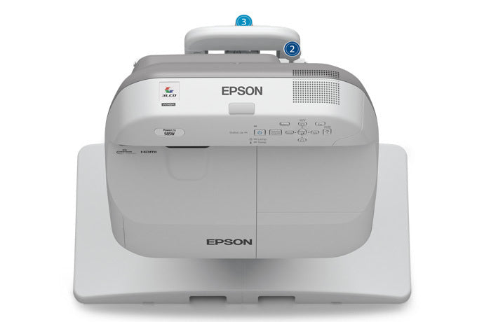 Epson PowerLite 585W 3300-Lumen WXGA Ultra-Short Throw 3LCD Projector - HDTV - 16:10 V11H602320