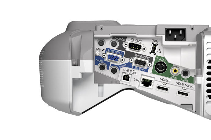 Epson PowerLite 585W 3300-Lumen WXGA Ultra-Short Throw 3LCD Projector - HDTV - 16:10 V11H602320