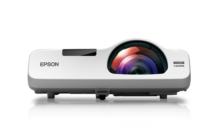 Epson PowerLite 535W Short Throw Data Projector, 3LCD WXGA (1280 x 800), 3400 Lumens, 16,000:1, White - V11H671020