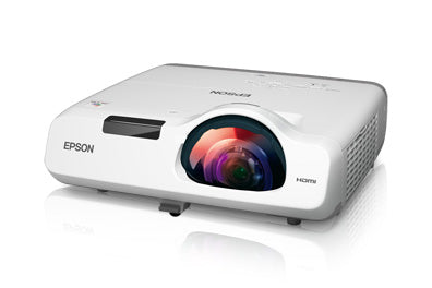 Epson PowerLite 530 Short Throw Projector, 3LCD XGA (1024 x 768), 3200 Lumens, 16,000:1, White - V11H673020