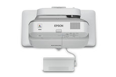 Epson BrightLink 695Wi Ultra Short Throw LCD Projector, 3LCD WXGA (1280x800), 3500 lumens, 14000:1, White - V11H740522