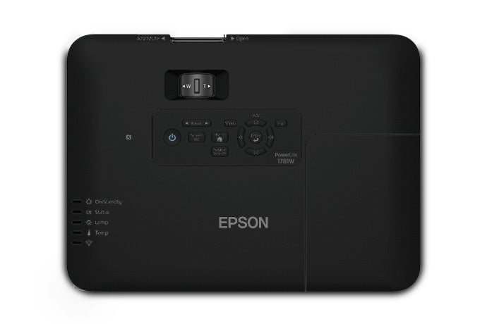 Epson PowerLite 1781W Wireless WXGA 3LCD Projector, 3200 Lumens, 10,000:1-Contrast - V11H794120