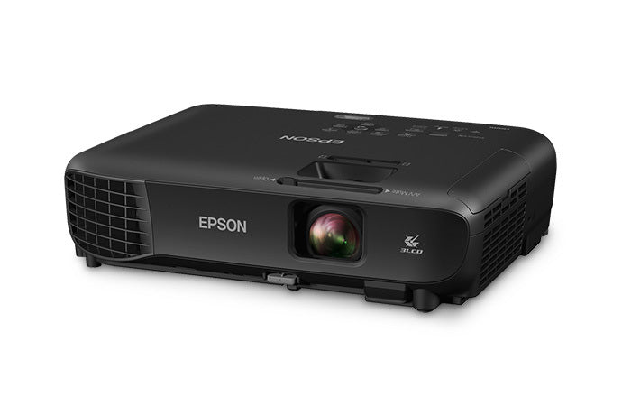 Epson PowerLite 1266 Wireless Data Projector, 3LCD WXGA (1280x800), 3600 Lumens, 15,000:1, Black - V11H845120