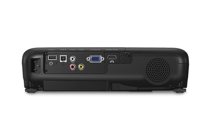 Epson PowerLite 1266 Wireless Data Projector, 3LCD WXGA (1280x800), 3600 Lumens, 15,000:1, Black - V11H845120