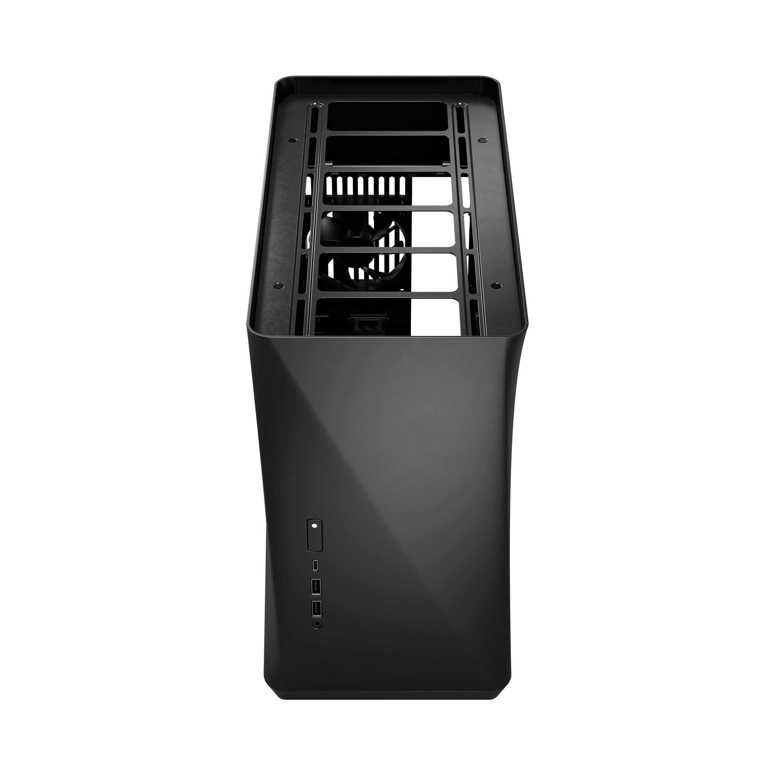 Fractal Design Era ITX SFF Computer Case, USB Ports, Cooling Fans, One 3.5" HDD or Two 2.5" SSDs Support, Carbon Black - FD-CA-ERA-ITX-BK