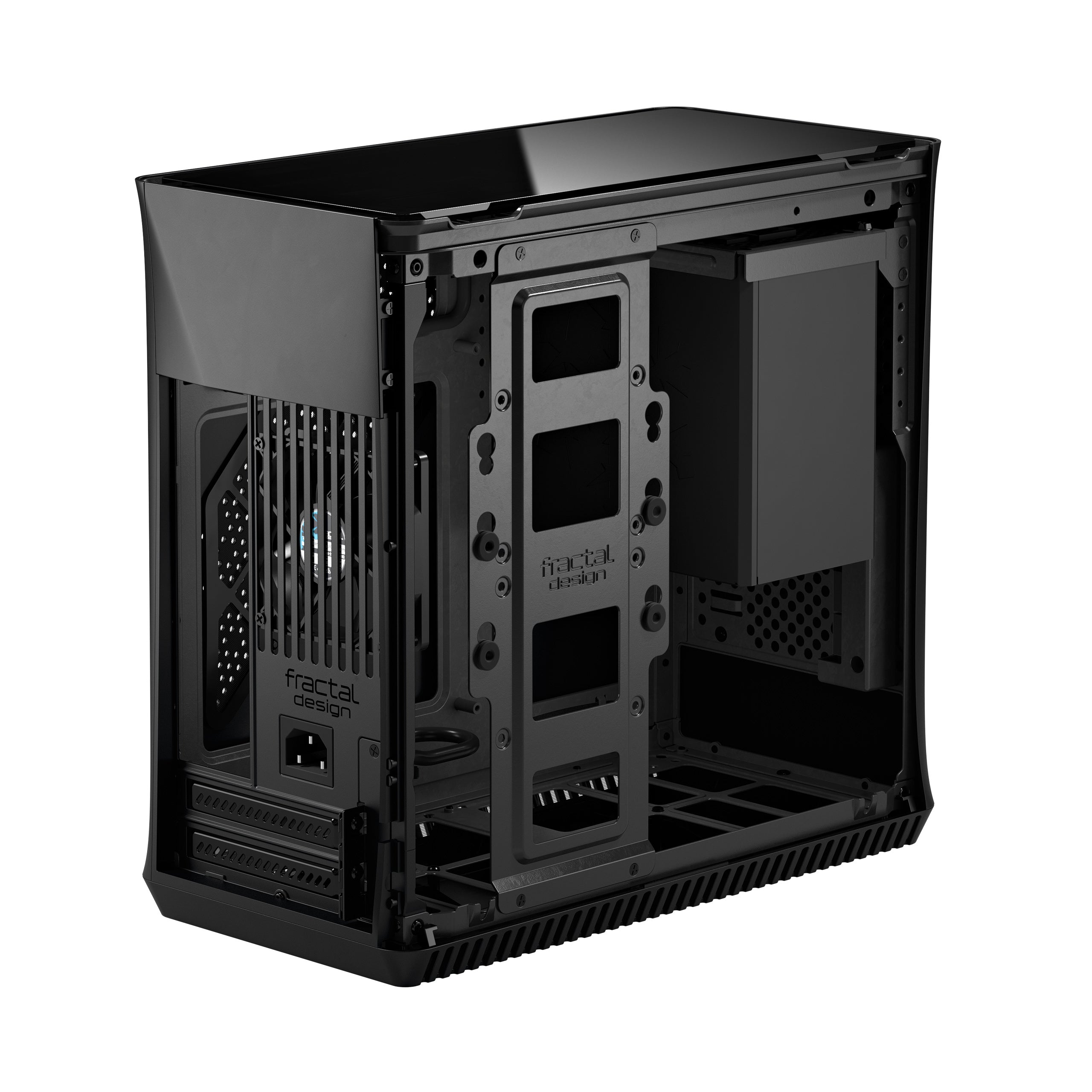 Fractal Design Era ITX SFF Computer Case, USB Ports, Cooling Fans, One 3.5" HDD or Two 2.5" SSDs Support, Carbon Black - FD-CA-ERA-ITX-BK