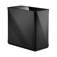 Fractal Design Era ITX SFF Computer Case, USB Ports, Cooling Fans, One 3.5" HDD or Two 2.5" SSDs Support, Carbon Black - FD-CA-ERA-ITX-BK