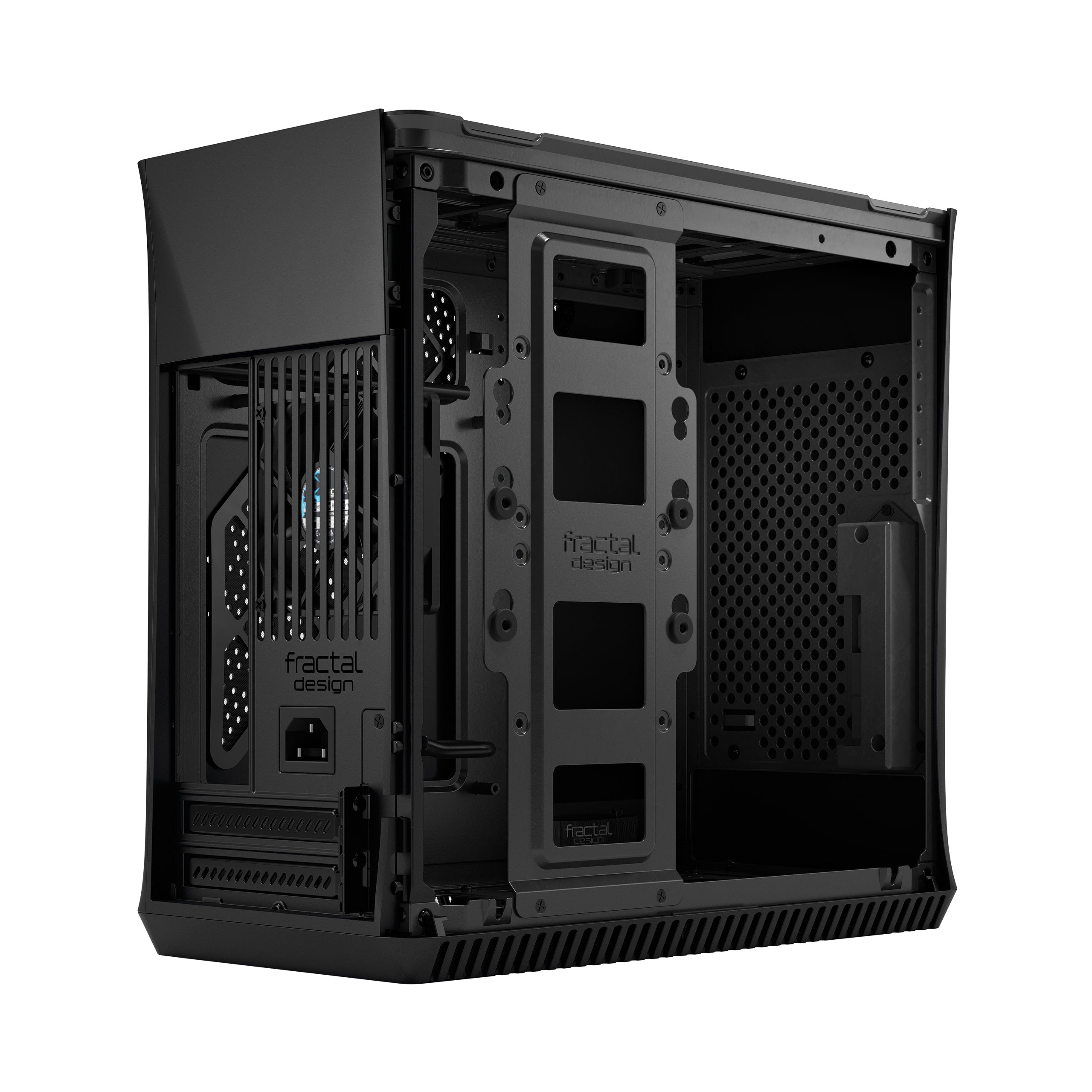 Fractal Design Era ITX SFF Computer Case, USB Ports, Cooling Fans, One 3.5" HDD or Two 2.5" SSDs Support, Carbon Black - FD-CA-ERA-ITX-BK
