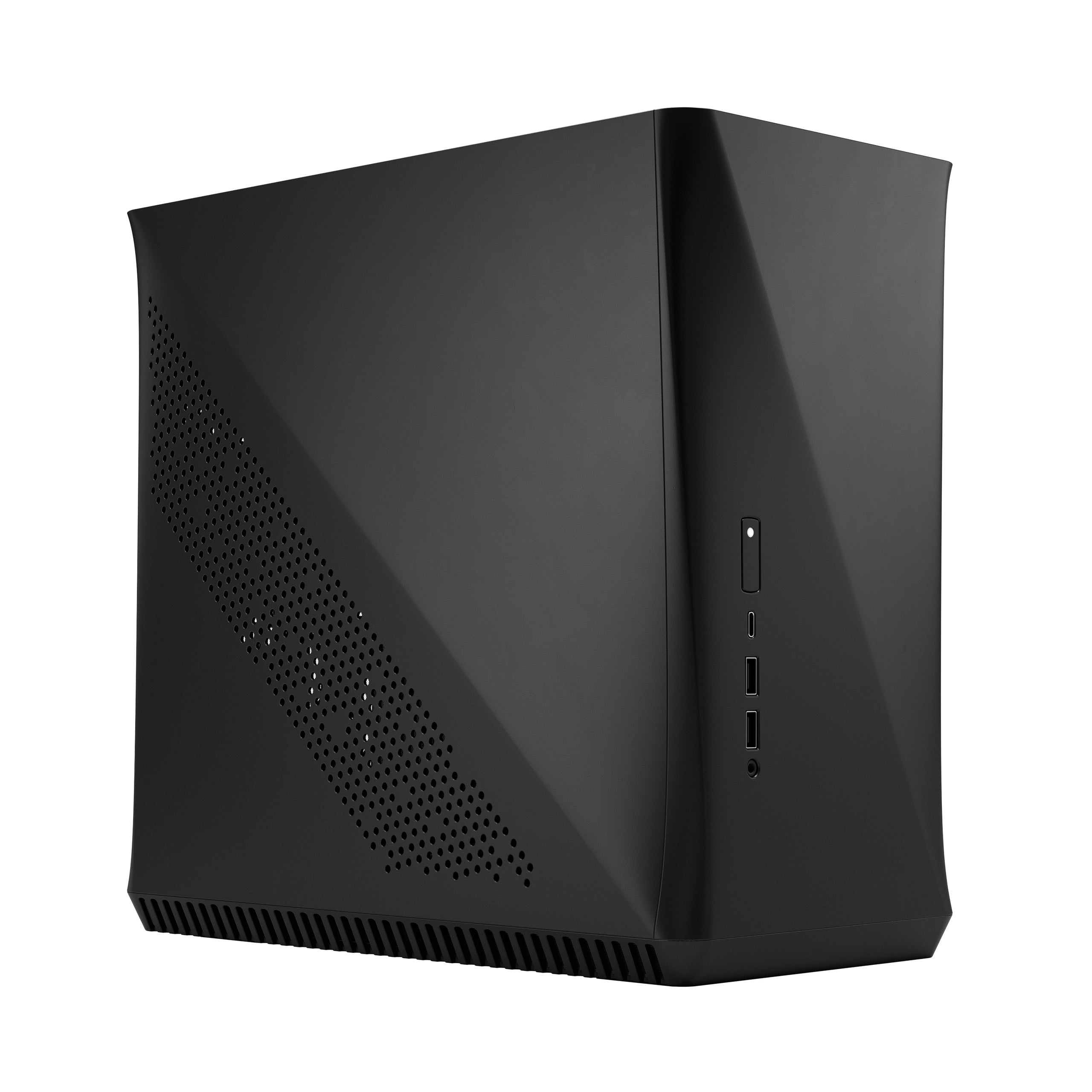 Fractal Design Era ITX SFF Computer Case, USB Ports, Cooling Fans, One 3.5" HDD or Two 2.5" SSDs Support, Carbon Black - FD-CA-ERA-ITX-BK