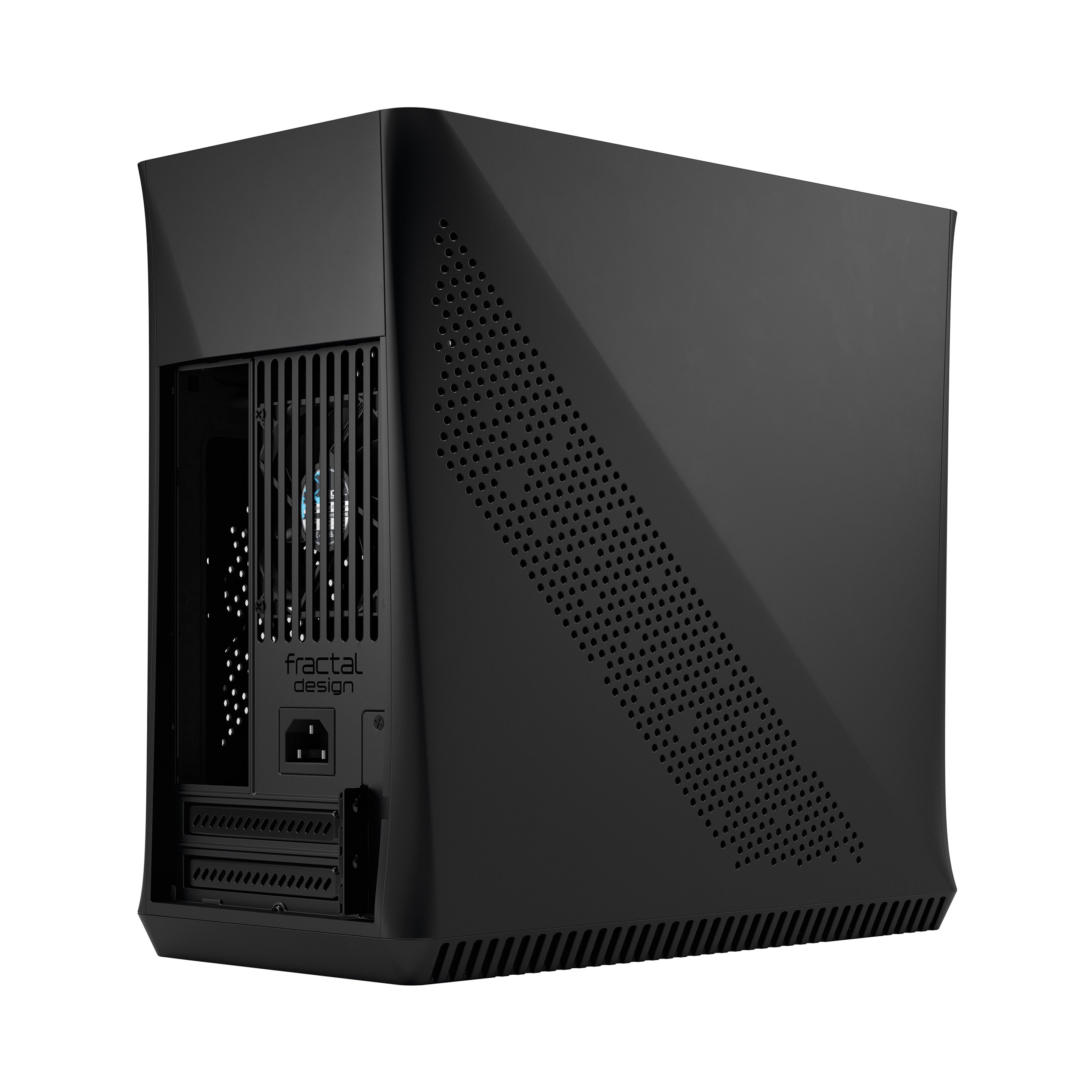 Fractal Design Era ITX SFF Computer Case, USB Ports, Cooling Fans, One 3.5" HDD or Two 2.5" SSDs Support, Carbon Black - FD-CA-ERA-ITX-BK