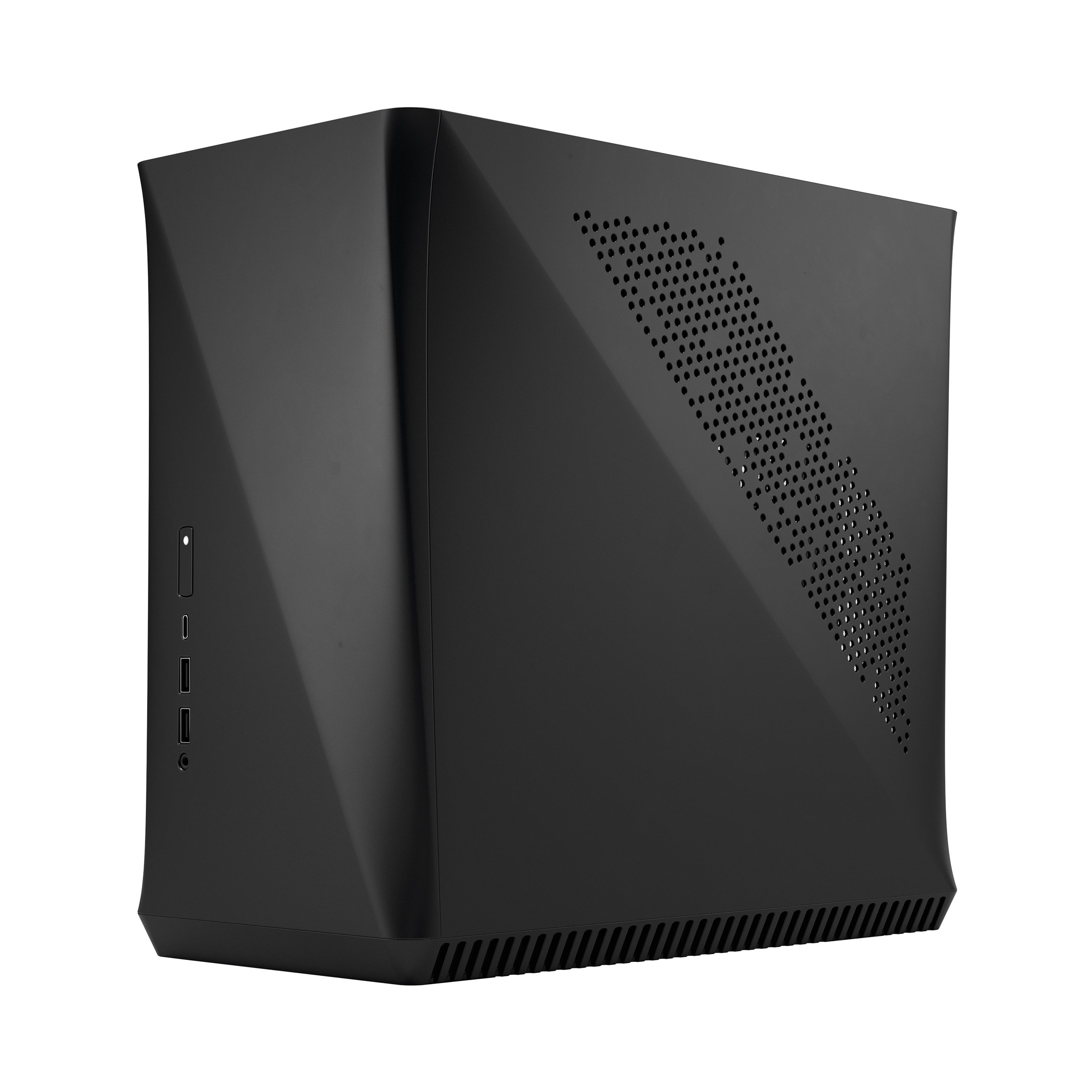 Fractal Design Era ITX SFF Computer Case, USB Ports, Cooling Fans, One 3.5" HDD or Two 2.5" SSDs Support, Carbon Black - FD-CA-ERA-ITX-BK
