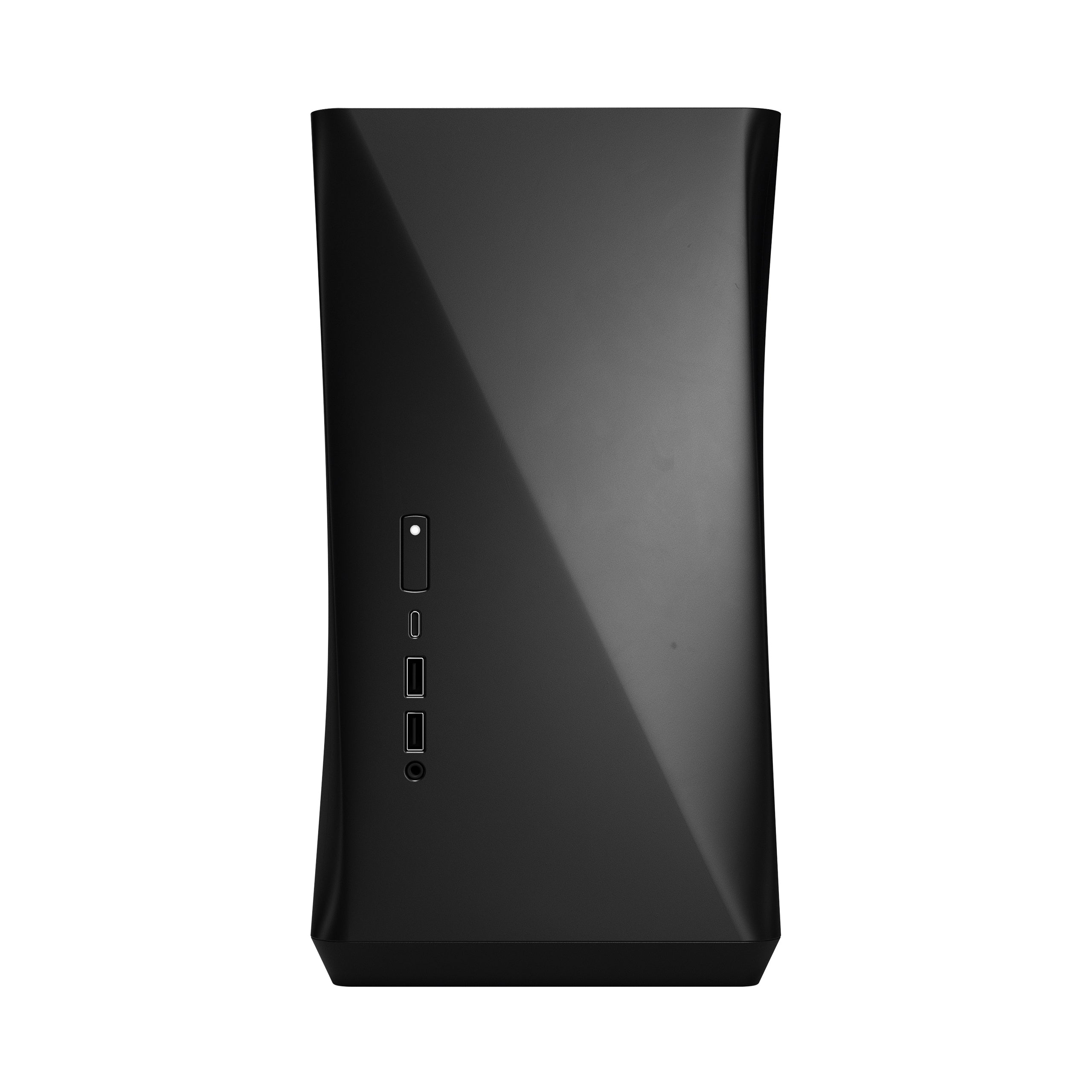 Fractal Design Era ITX SFF Computer Case, USB Ports, Cooling Fans, One 3.5" HDD or Two 2.5" SSDs Support, Carbon Black - FD-CA-ERA-ITX-BK