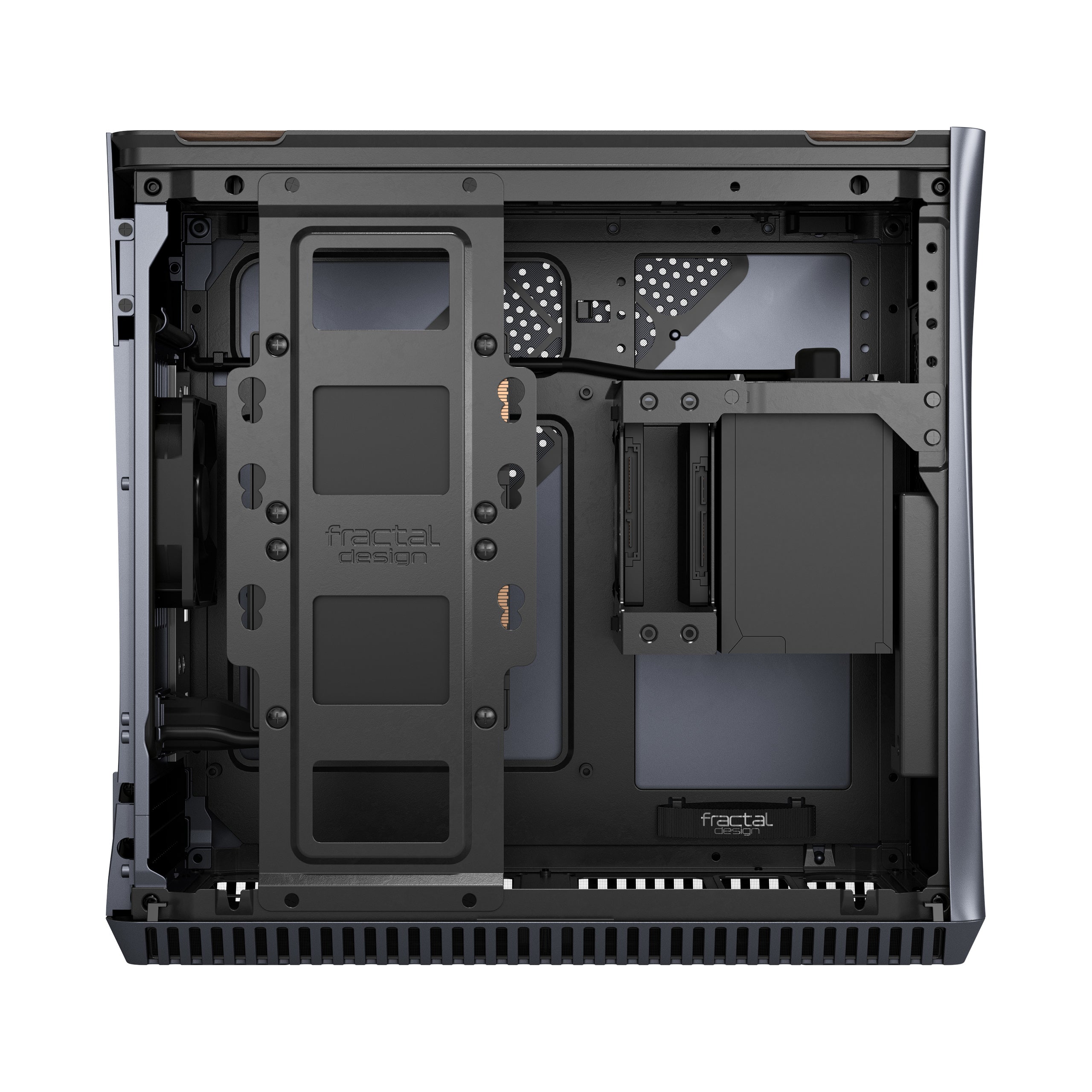 Fractal Design Era ITX SFF Computer Case, USB Ports, Cooling Fans, One 3.5" HDD or Two 2.5" SSDs Support, Titanium Gray - FD-CA-ERA-ITX-GY