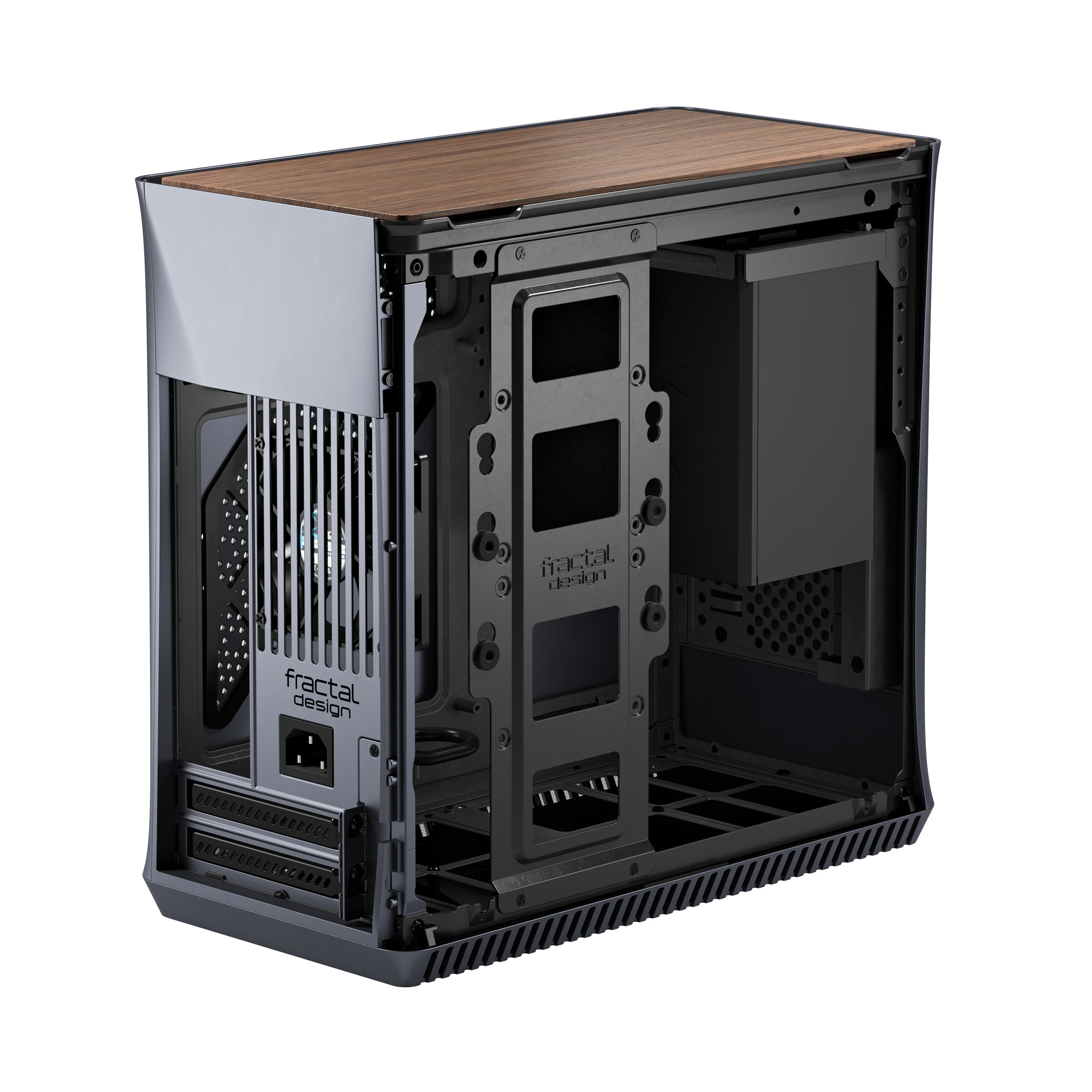 Fractal Design Era ITX SFF Computer Case, USB Ports, Cooling Fans, One 3.5" HDD or Two 2.5" SSDs Support, Titanium Gray - FD-CA-ERA-ITX-GY