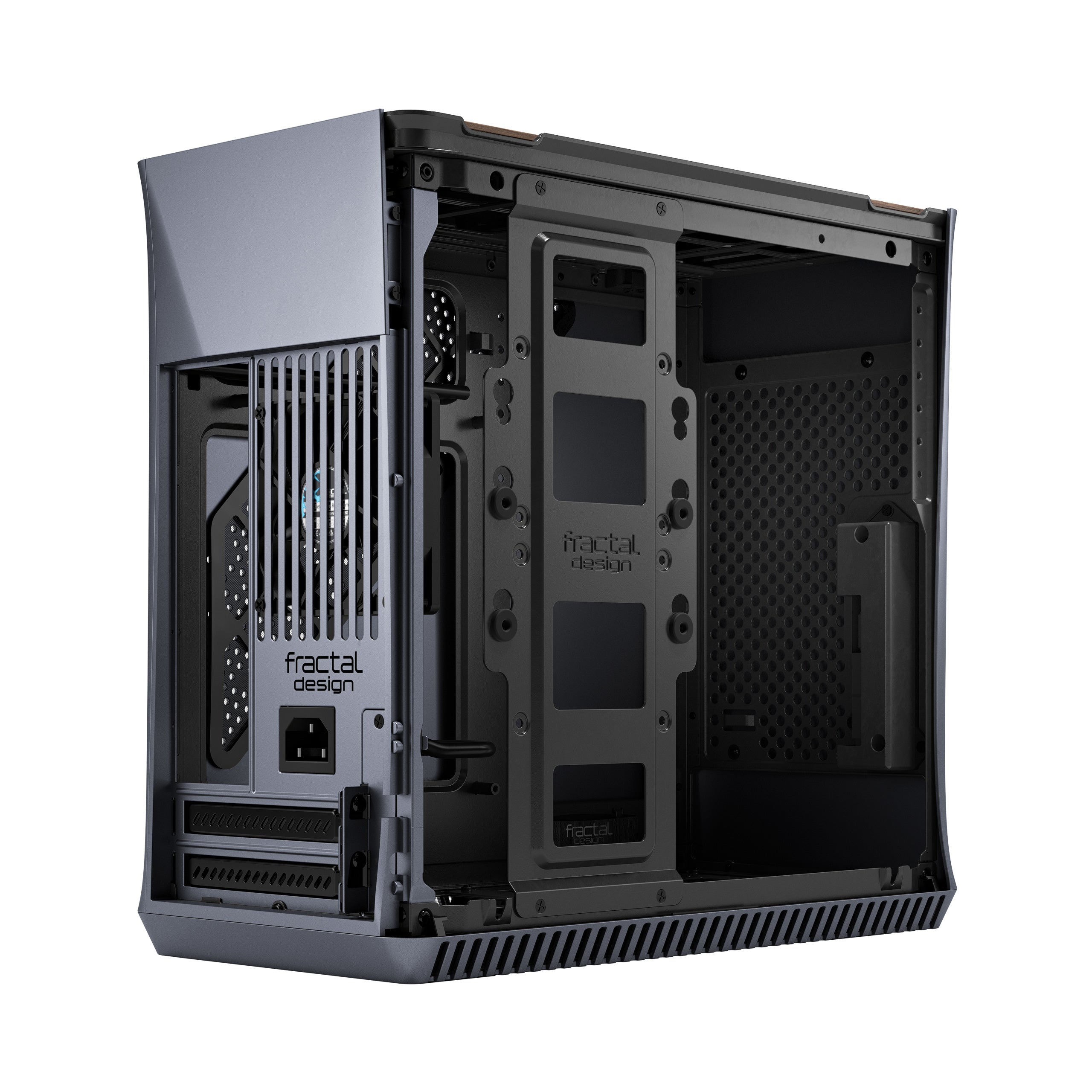 Fractal Design Era ITX SFF Computer Case, USB Ports, Cooling Fans, One 3.5" HDD or Two 2.5" SSDs Support, Titanium Gray - FD-CA-ERA-ITX-GY