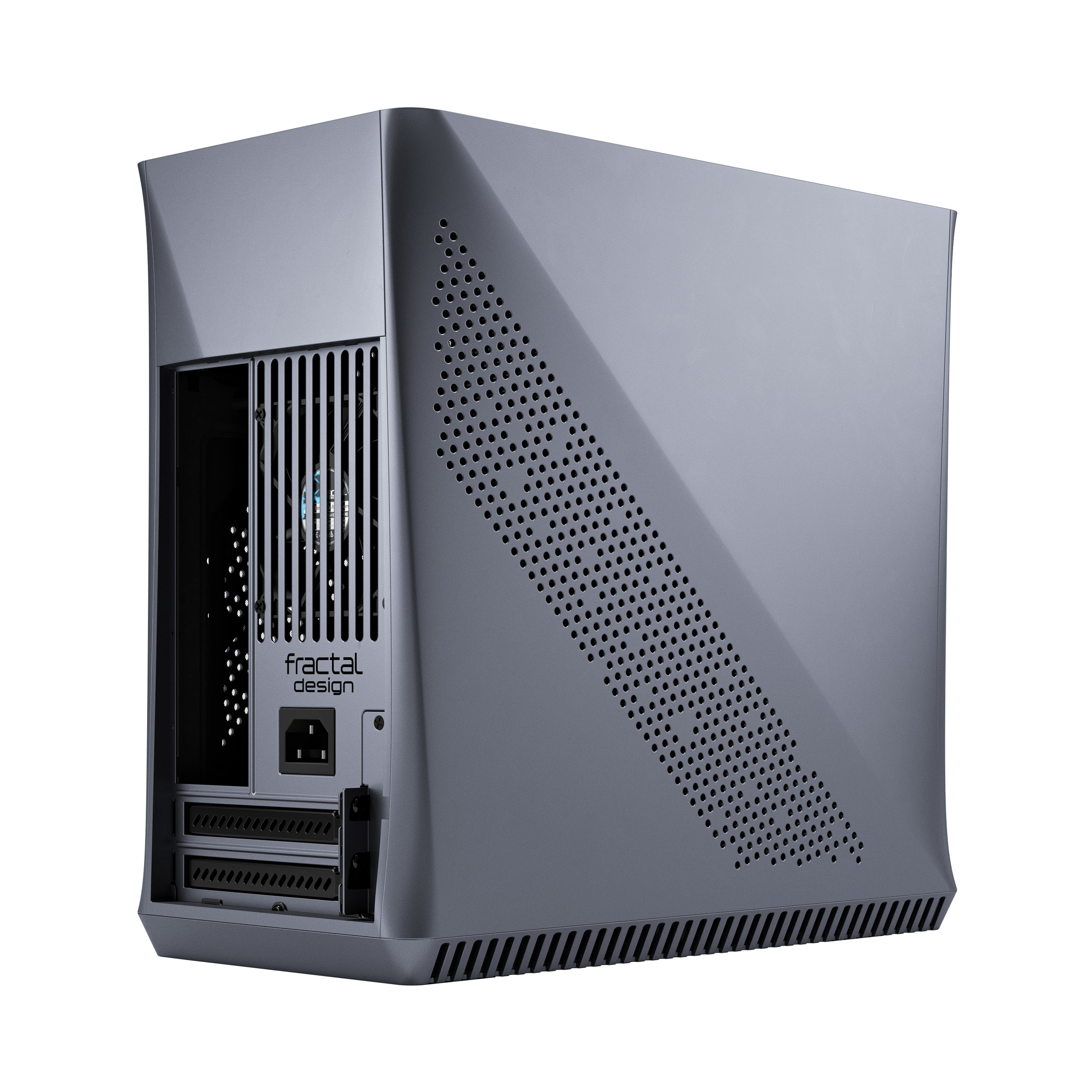 Fractal Design Era ITX SFF Computer Case, USB Ports, Cooling Fans, One 3.5" HDD or Two 2.5" SSDs Support, Titanium Gray - FD-CA-ERA-ITX-GY