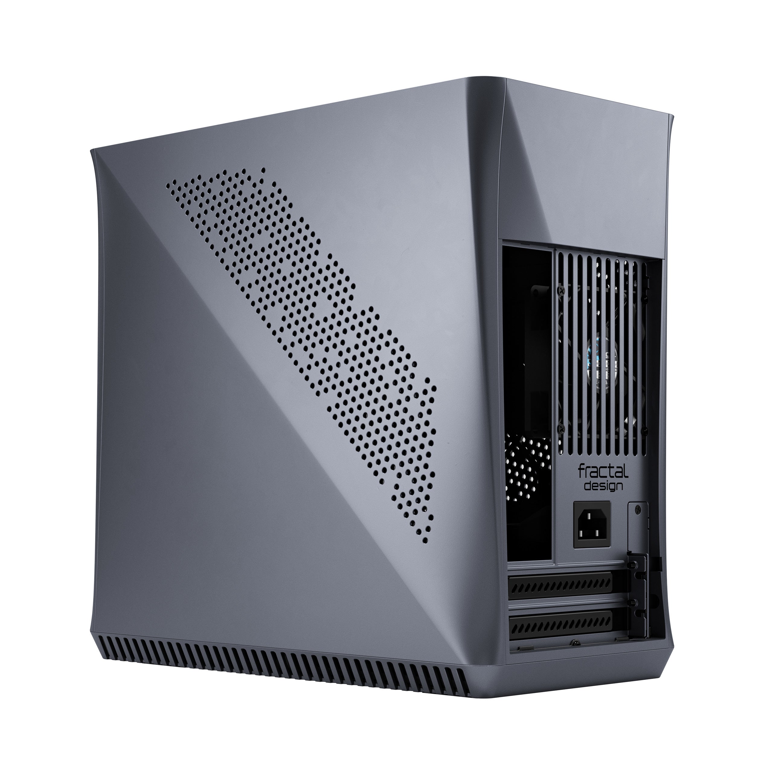 Fractal Design Era ITX SFF Computer Case, USB Ports, Cooling Fans, One 3.5" HDD or Two 2.5" SSDs Support, Titanium Gray - FD-CA-ERA-ITX-GY