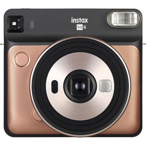Fujifilm Instax SQUARE SQ6 Instant Camera, Instant Film, Blush Gold- 16581460