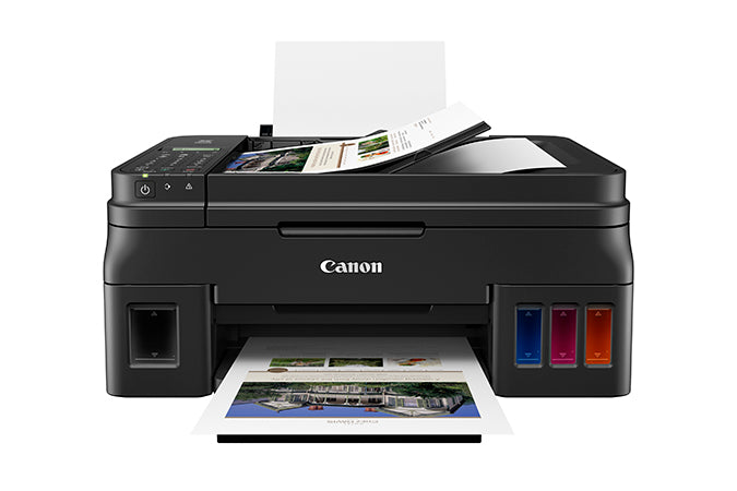 Canon PIXMA G4210 Wireless MegaTank All-In-One Printer, Color Inkjet Printer, USB & Wi-Fi Connectivity, Black - 2316C002AA