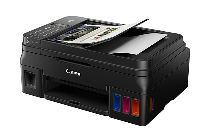 Canon PIXMA G4210 Wireless MegaTank All-In-One Printer, Color Inkjet Printer, USB & Wi-Fi Connectivity, Black - 2316C002AA