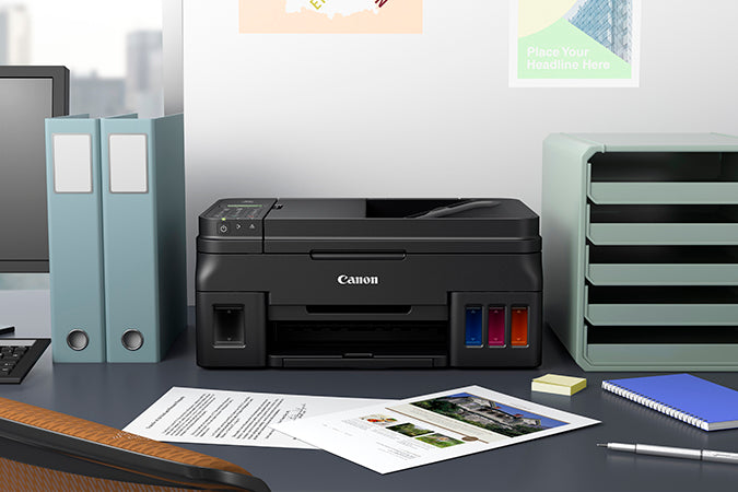 Canon PIXMA G4210 Wireless MegaTank All-In-One Printer, Color Inkjet Printer, USB & Wi-Fi Connectivity, Black - 2316C002AA