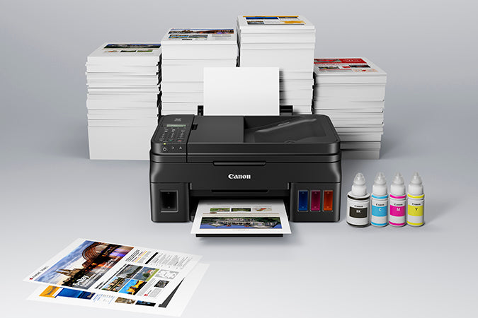 Canon PIXMA G4210 Wireless MegaTank All-In-One Printer, Color Inkjet Printer, USB & Wi-Fi Connectivity, Black - 2316C002AA