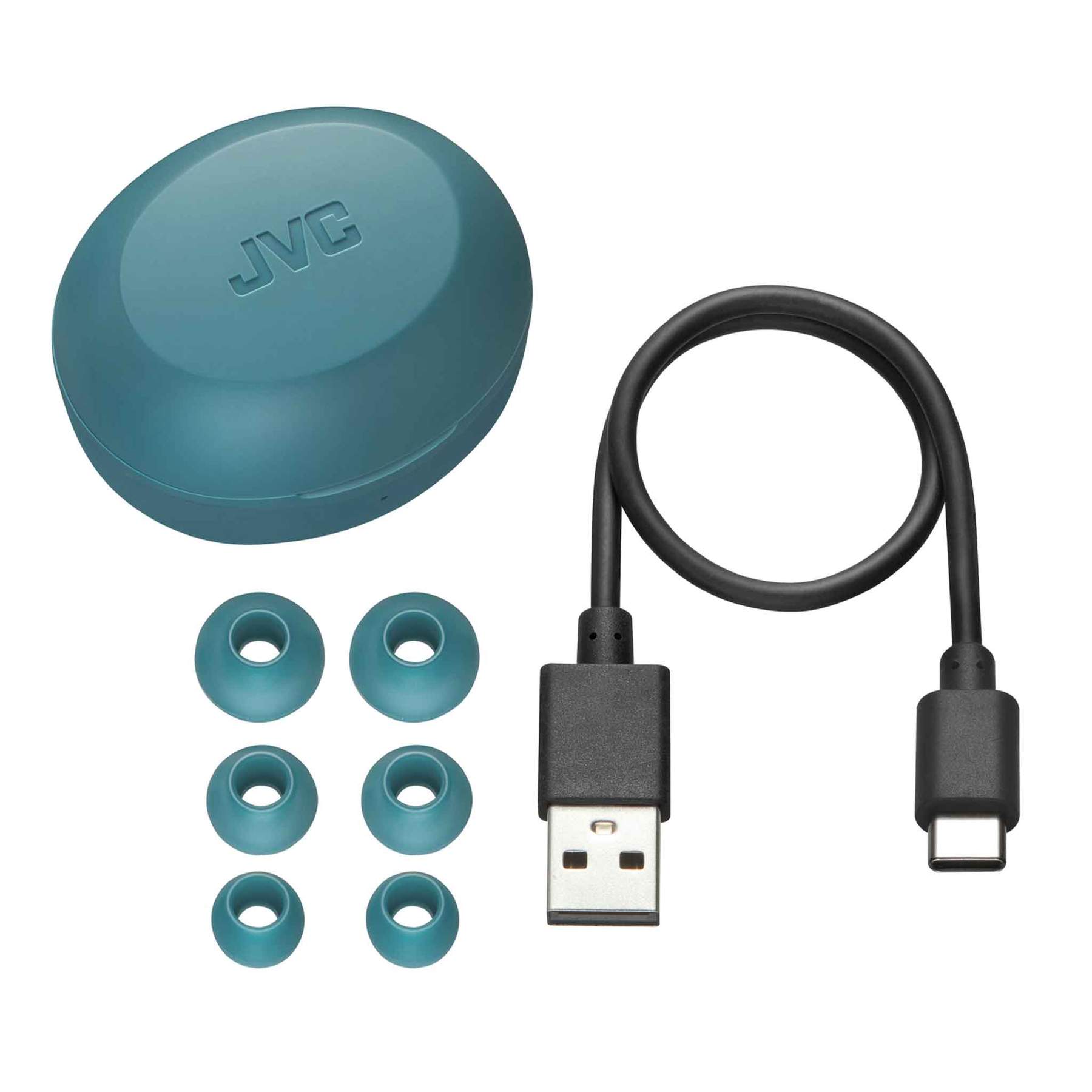 JVC GUMY Mini True Wireless In-Ear Headphones, Inner Ear Buds, Green - HA-A5TZ