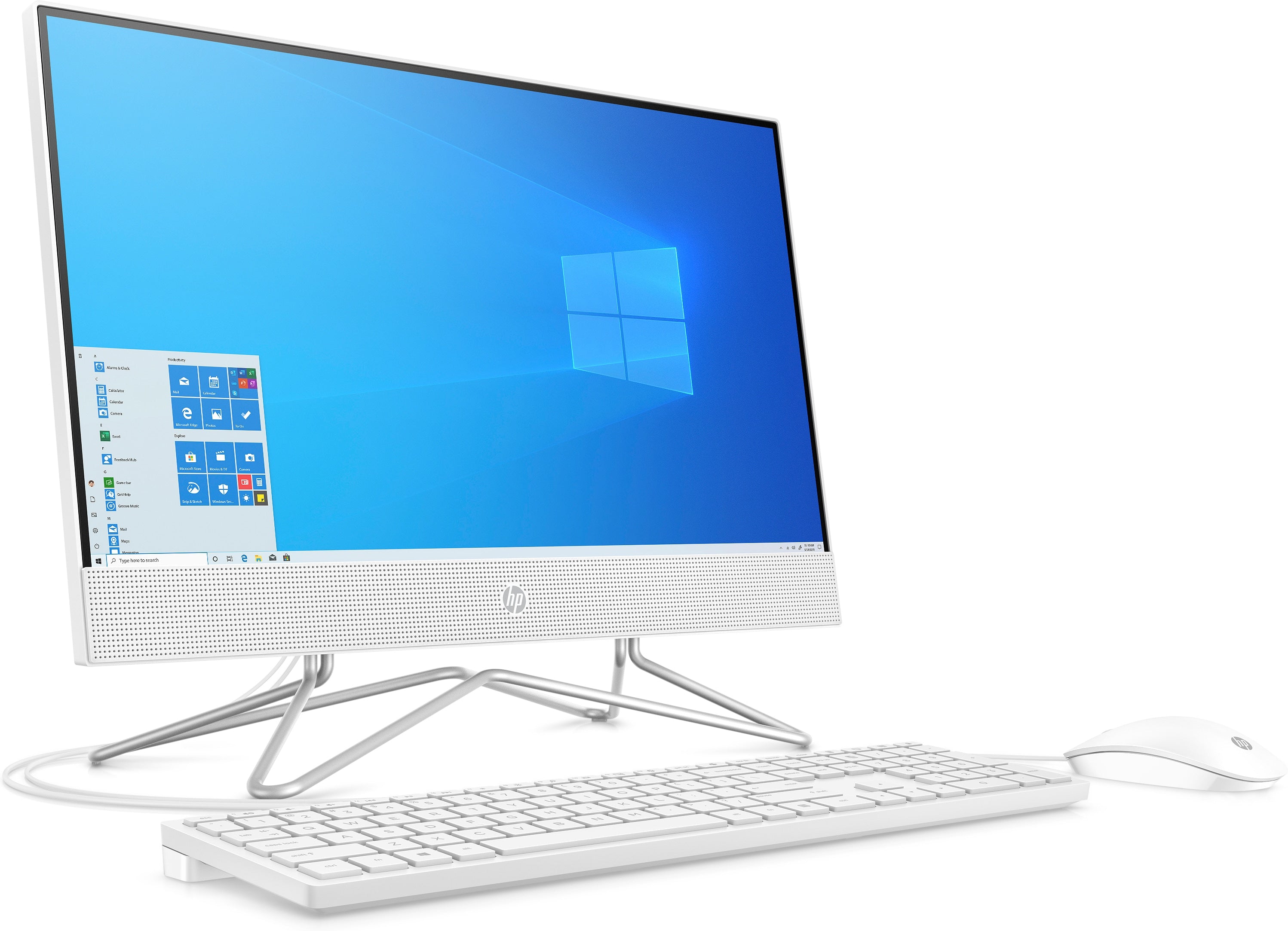 HP 22-df0003w 21.5" FHD All-in-One PC, Intel Celeron G5900T, 2.0GHz, 4GB RAM, 256GB SSD, Win10H - 13Z99AA#ABA (Certified Refurbished)
