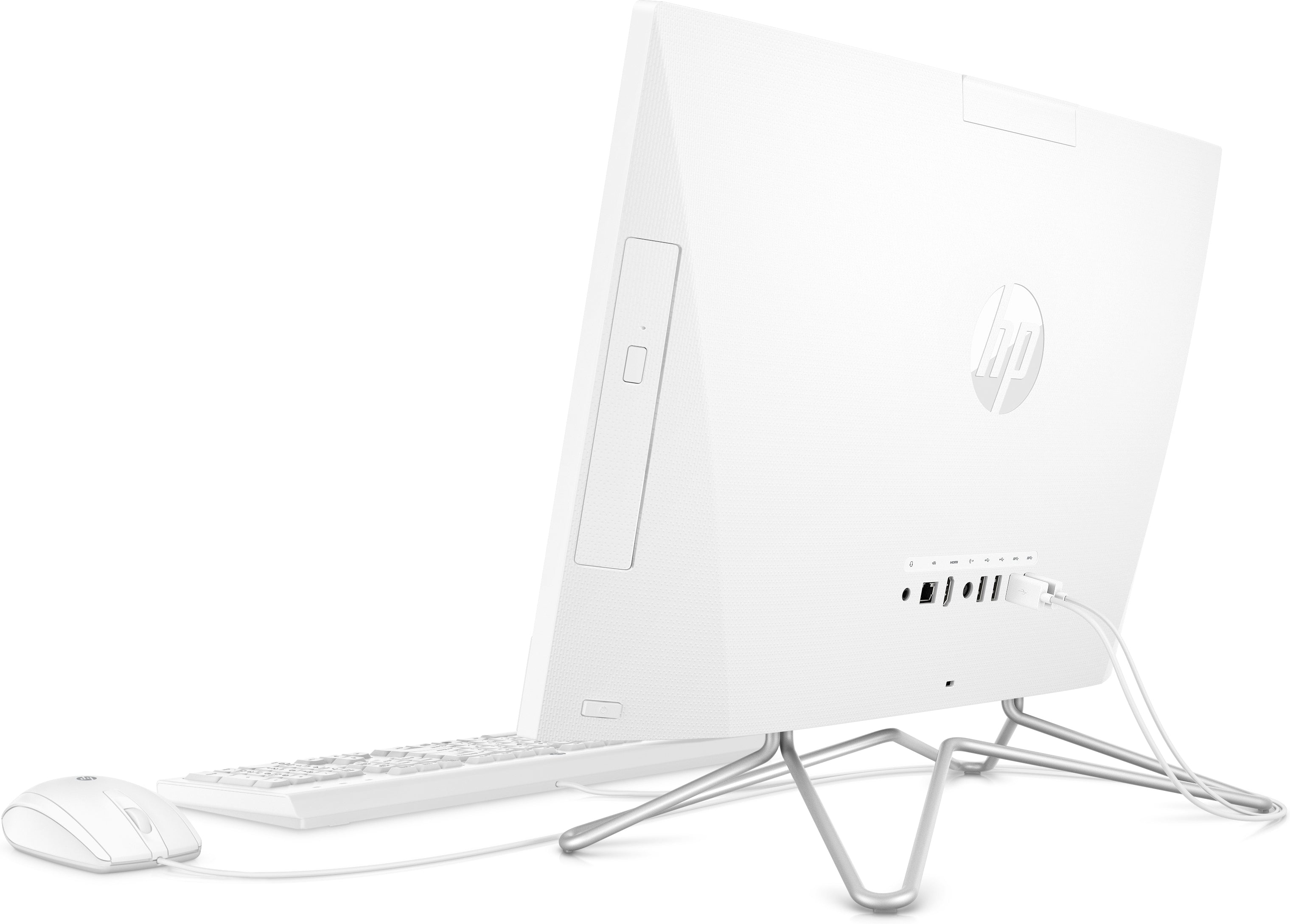 HP 22-df0003w 21.5" FHD All-in-One PC, Intel Celeron G5900T, 2.0GHz, 4GB RAM, 256GB SSD, Win10H - 13Z99AA#ABA (Certified Refurbished)