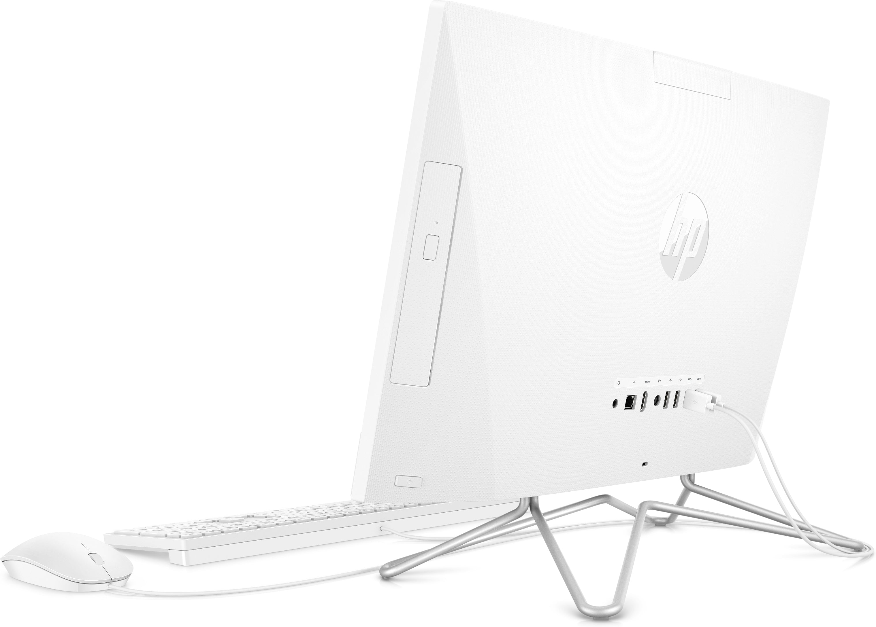HP 22-df0003w 21.5" FHD All-in-One PC, Intel Celeron G5900T, 2.0GHz, 4GB RAM, 256GB SSD, Win10H - 13Z99AA#ABA (Certified Refurbished)