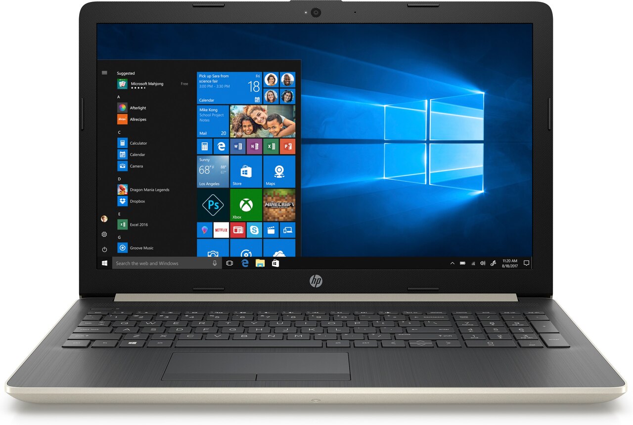HP 15-da0088cl 15.6" HD Notebook, Intel Core i3-8130U, 2.20 GHz, 4GB RAM, 2 TB SATA+16GB OPTANE Memory, Windows 10 Home 64-Bit- 4YU29UA#ABA