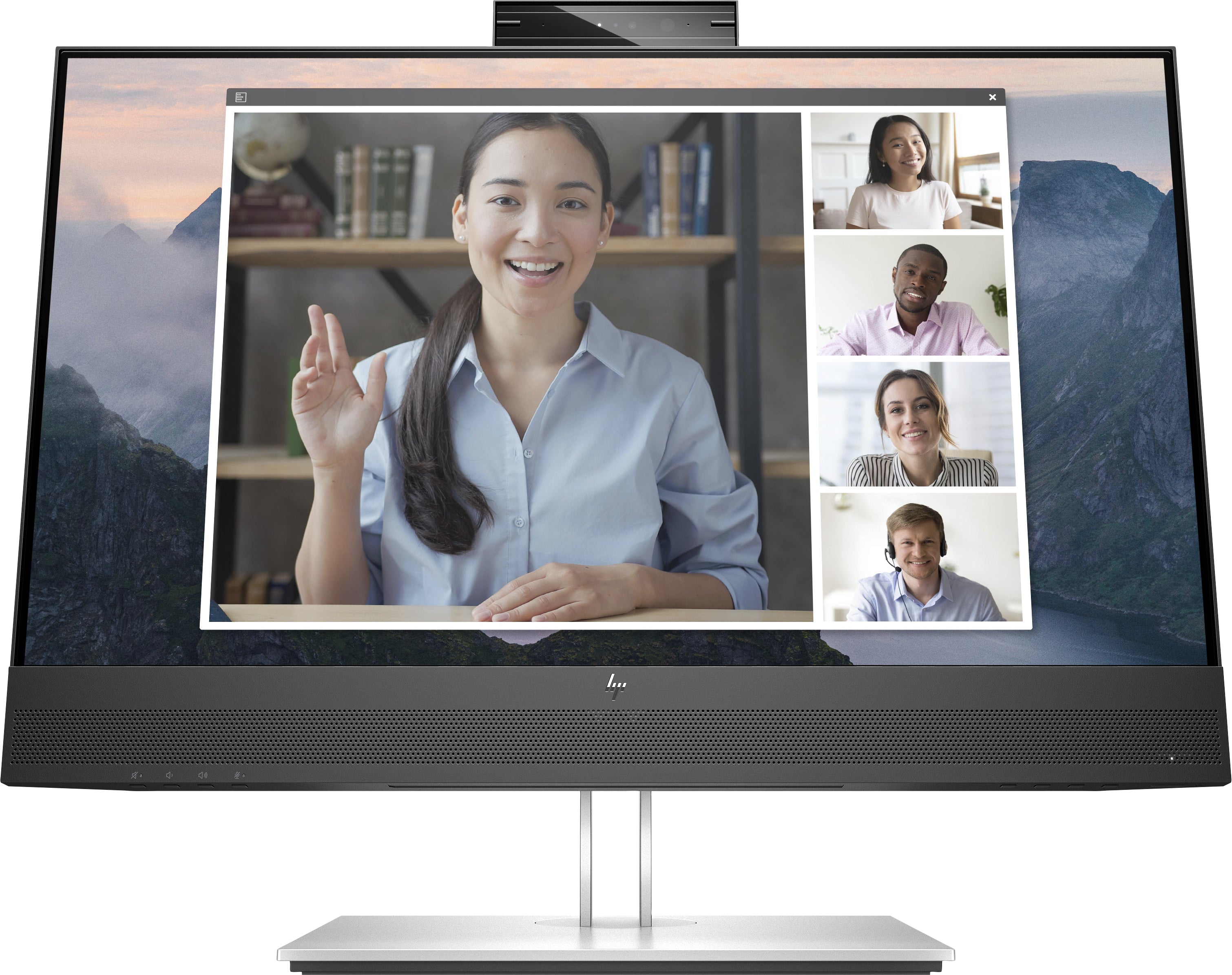 HP E24mv G4 23.8" FHD Conferencing Monitor, 16:9, 5MS, 1000:1-Contrast - 169L0AA#ABA