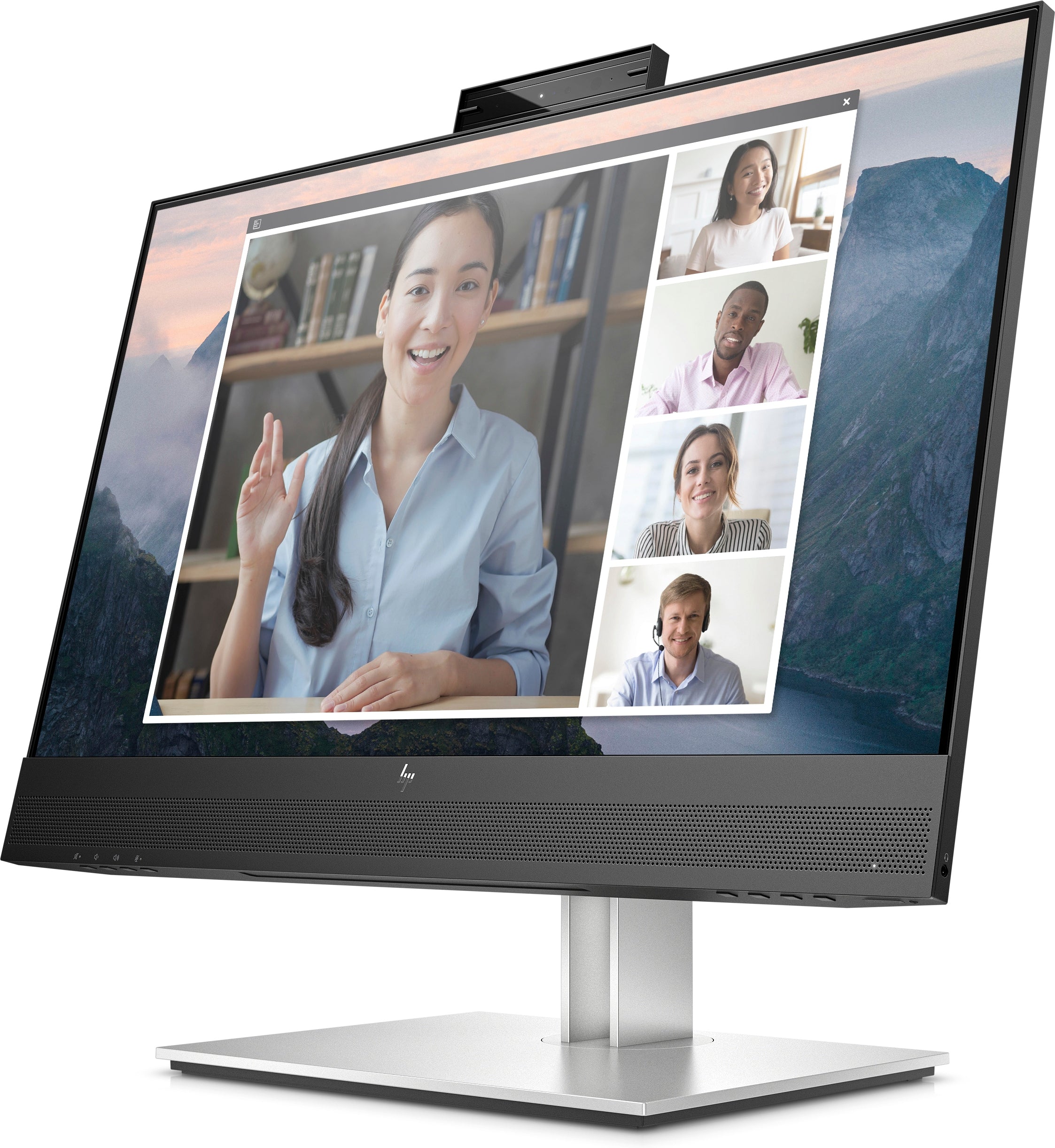 HP E24mv G4 23.8" FHD Conferencing Monitor, 16:9, 5MS, 1000:1-Contrast - 169L0AA#ABA
