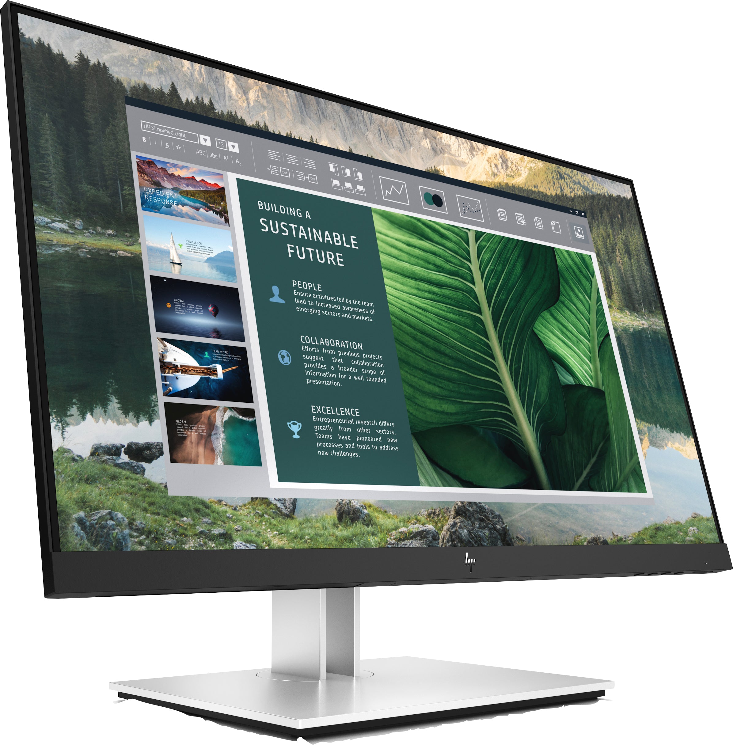 HP E24u G4 23.8" FHD USB-C Monitor, 16:9, 5ms, 1000:1-Contrast - 189T0AA#ABA