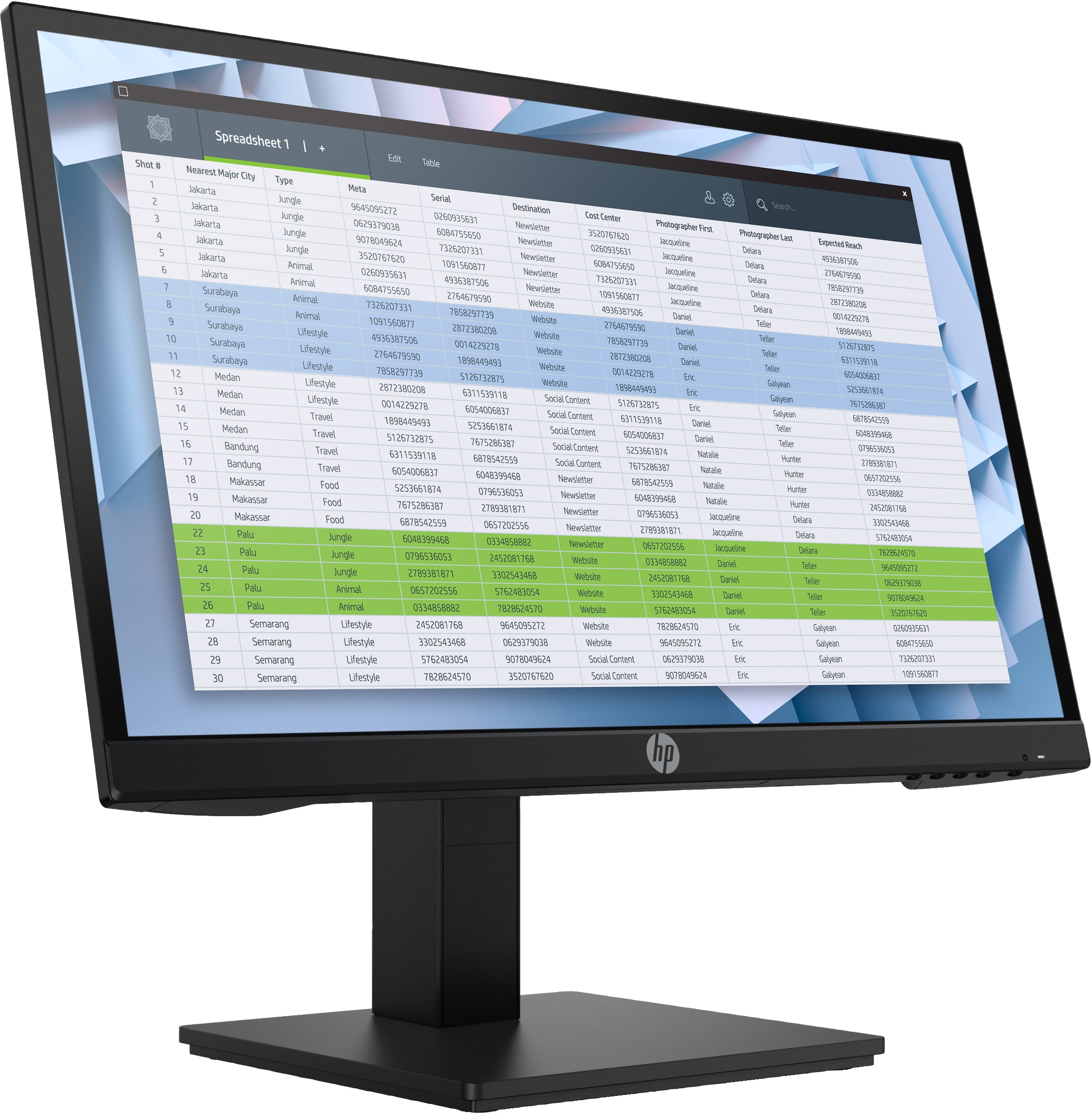 HP P22 G4 21.5" FHD LCD Monitor, 16:9, 5MS, 8M:1-Contrast - 1A7E4AA#ABA