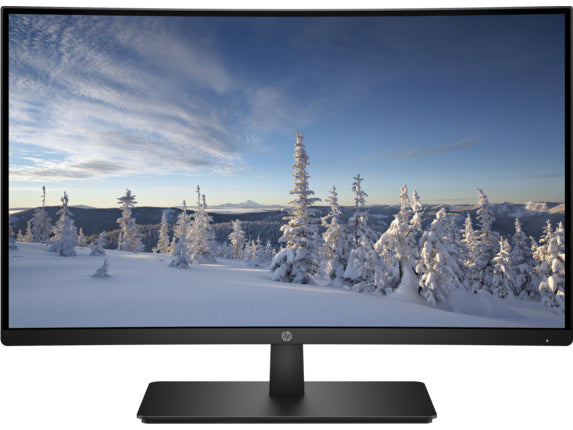 HP 27b 27" FHD Curved LED LCD Monitor, 5ms, 16:9, 10M:1-Contrast - 1AT04AA#ABA